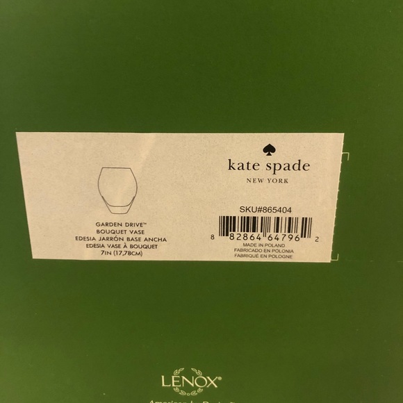 SOLD Kate spade pink glass vase - Picture 3 of 6